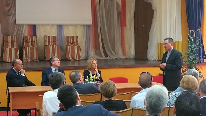 intevento vescovo inaugurazione caseificio carcere
