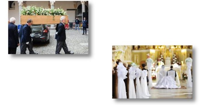 funerale e matrimonio